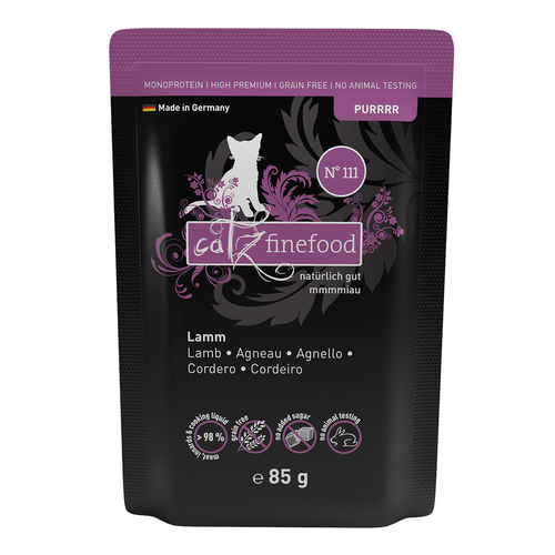 Catz Finefood Purrrr No. 111 avec agneau, 85g - MyStetho Veterinary