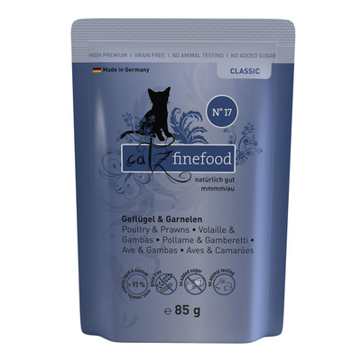 Catz Finefood No. 17 avec volaille &amp; crevetten, 85g - MyStetho Veterinary