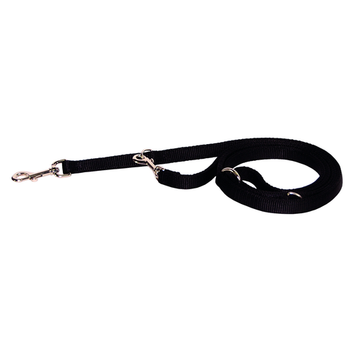 Laisse 3 pos. noir 2.5 cm x 1.8 m - MyStetho Veterinary