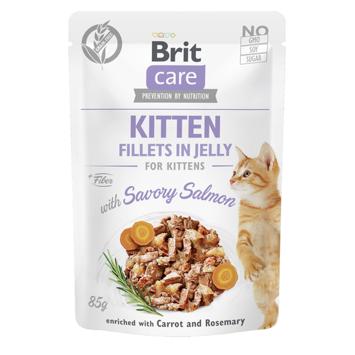 Brit Care Cat Brit Care Cat - Filets en gelée - Saumon - Kitten 85g - MyStetho Veterinary