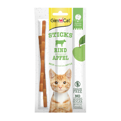 GimCat Superfood sticks duo, boeuf &amp; pomme - MyStetho Veterinary