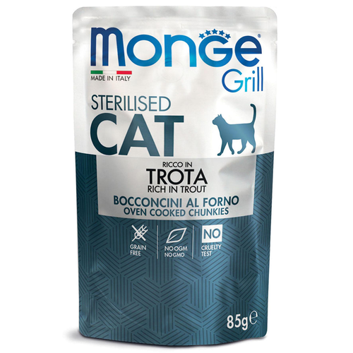 Monge Grill Sterilised Truite - MyStetho Veterinary