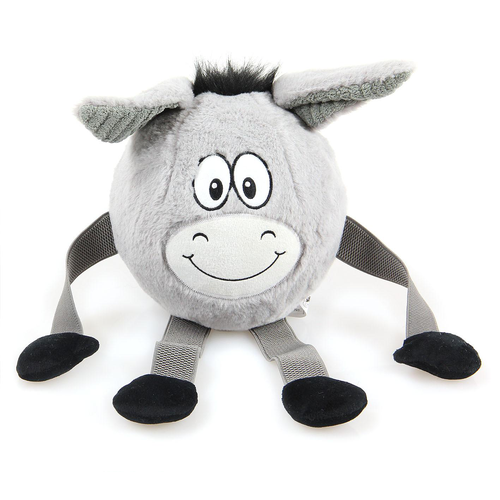 Swisspet Faceball âne en peluche, gris, sans couinement - MyStetho Veterinary