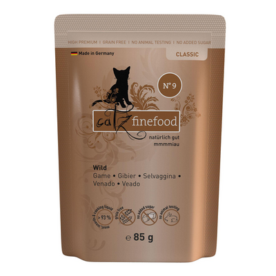 Catz Finefood No. 9 avec gibier, 85g - MyStetho Veterinary