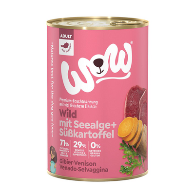 WOW Adult gibier avec patates douces, 400g - MyStetho Veterinary