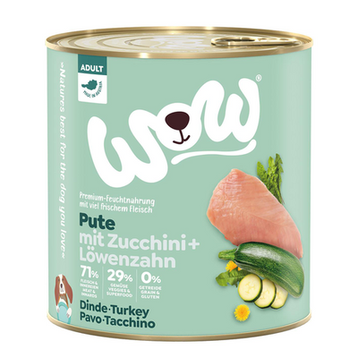 WOW Adult dinde avec courgettes, 800g - MyStetho Veterinary