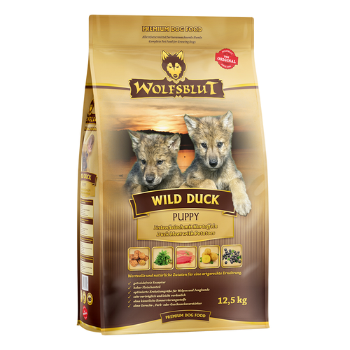 Wolfblut Puppy Wild Duck - canard avec pomme de terre 12.5kg - MyStetho Veterinary