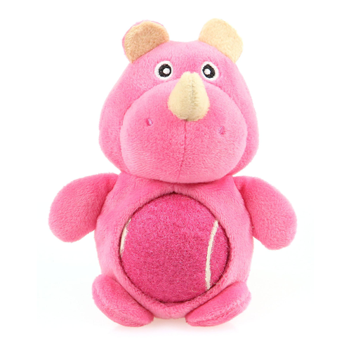 Swisspet Ballu rhinocéros en peluche, rose, avec couinement - MyStetho Veterinary