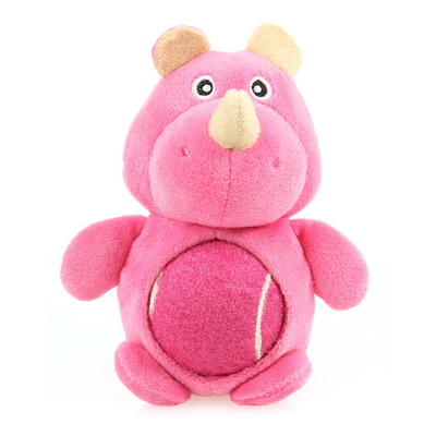 Swisspet Ballu rhinocéros en peluche, rose, avec couinement - MyStetho Veterinary