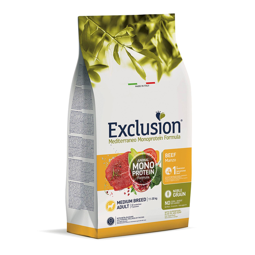 Exclusion Mediterraneo Adult Medium, Beef - MyStetho Veterinary