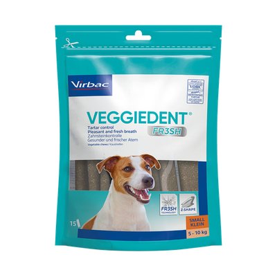 Veggiedent chiens S (5-10 kg) 15 pièces - MyStetho Veterinary