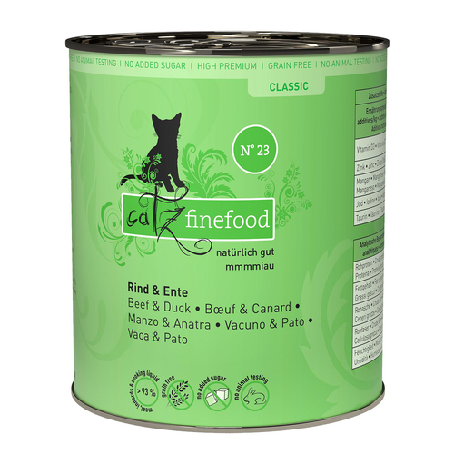 Catz Finefood No. 23 avec boeuf &amp; canard, 800g - MyStetho Veterinary