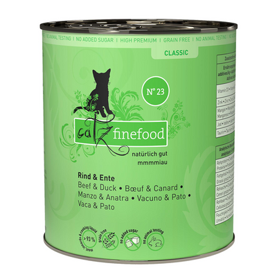 Catz Finefood No. 23 avec boeuf &amp; canard, 800g - MyStetho Veterinary