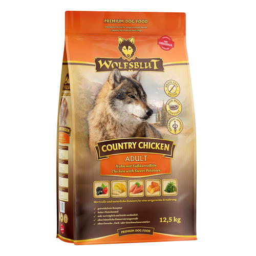 Wolfblut Canine Adult Country Chicken - poulet avec patate douce 12.5kg - MyStetho Veterinary