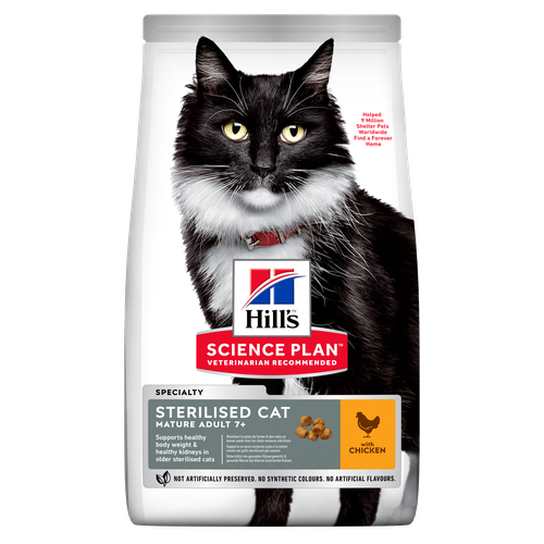 Hill's Science Plan Sterilised Cat Mature Adult 7+ Chicken 10 kg - MyStetho Veterinary