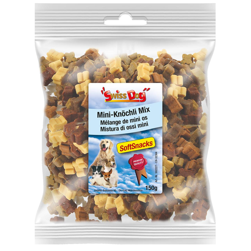 SwissDog Soft-Snack petits os mini, Mix, 150g - MyStetho Veterinary