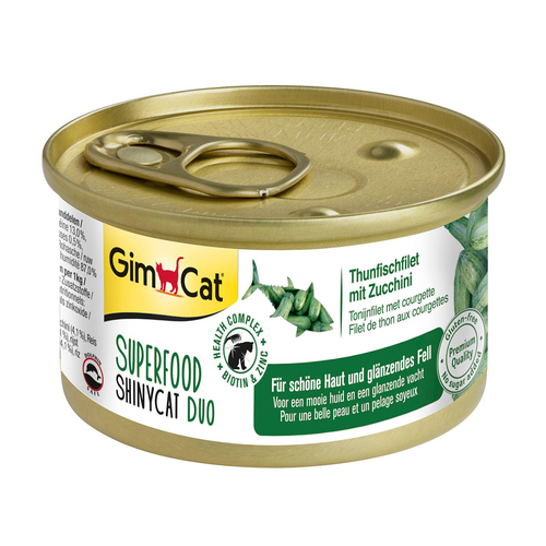 GimCat ShinyCat Duo Superfood, thon &amp; courgette - MyStetho Veterinary