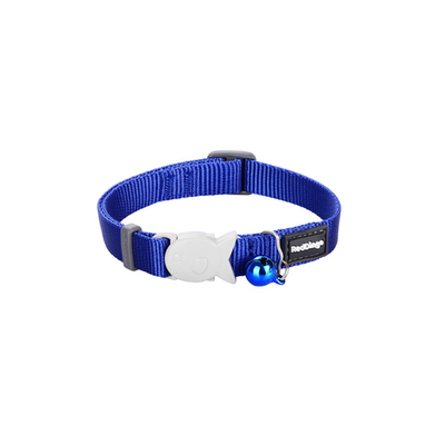 RedDingo RougeDingo Collier pour chat Plain Bleu foncé - XS - MyStetho Veterinary