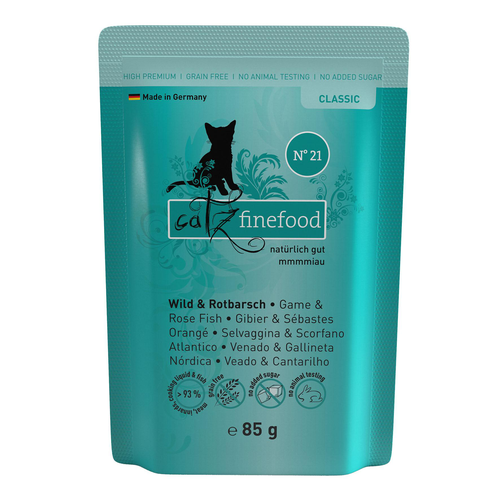 Catz Finefood No. 21 gibier &amp; rascasse, 85g - MyStetho Veterinary