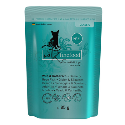 Catz Finefood No. 21 gibier &amp; rascasse, 85g - MyStetho Veterinary