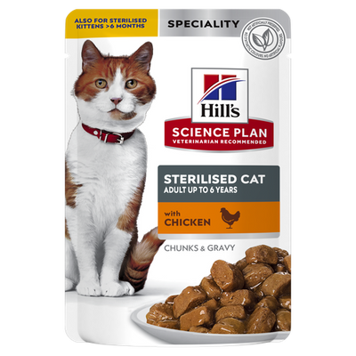 Hill's Science Plan Sterilised Cat Adult Chicken 85 g - MyStetho Veterinary