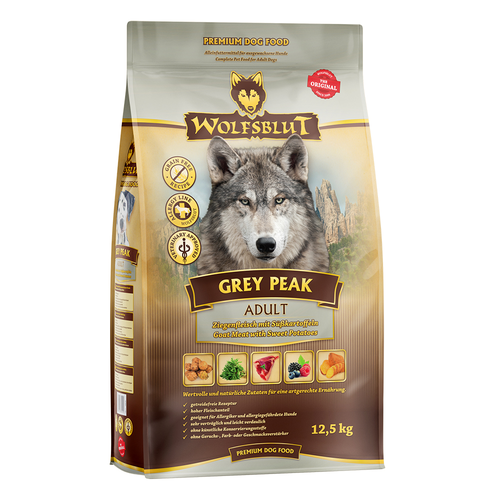 Wolfblut Canine Adult Grey Peak - chèvre avec patate douce 12.5kg - MyStetho Veterinary