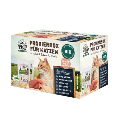 Wildes Land Feline Adult BIO Probierbox 85g - MyStetho Veterinary