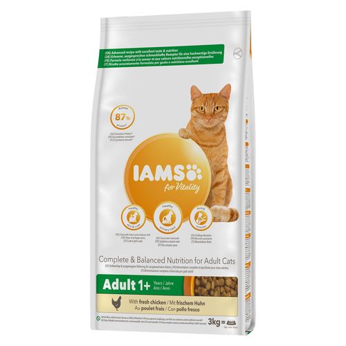 Iams Iams for Vitality  Adult Chicken, 3kg - MyStetho Veterinary