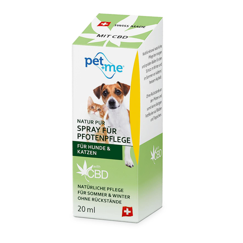 Pet+me pet+me Spray pour le soin des pattes avec CBD, 20ml - MyStetho Veterinary