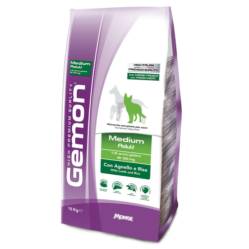 Monge Gemon Dog Adult Medium Lamb 15kg - MyStetho Veterinary