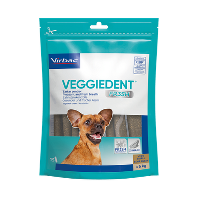 Veggiedent chiens XS (< 5 kg) 15 pièces - MyStetho Veterinary