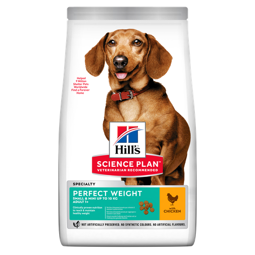 Hill's Science Plan Perfect Weight Small & Mini Adult Chicken 1.5 kg - MyStetho Veterinary