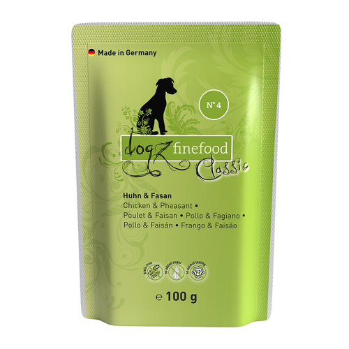 Dogz Finefood No.04 poulet &amp; faisan, 100g - MyStetho Veterinary