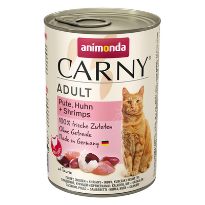 Animonda CARNY adulte Dinde, poulet + crevette, 400g - MyStetho Veterinary