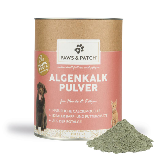 Paws&Patch Poudre de CALCAIRE D'ALGUES pour chiens et chats 250g - MyStetho Veterinary