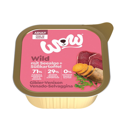 WOW Adult gibier avec patates douces, 150g - MyStetho Veterinary