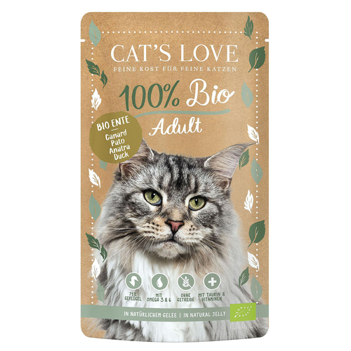 CAT&#039;S LOVE ADULT BIO canard 100g - MyStetho Veterinary