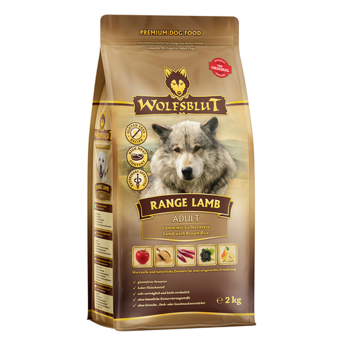 Wolfblut Canine Adult Range Lamb - agneau avec riz 2kg - MyStetho Veterinary