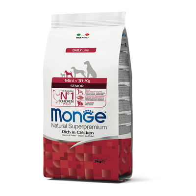 Monge Dog Senior Mini Chicken 3kg - MyStetho Veterinary