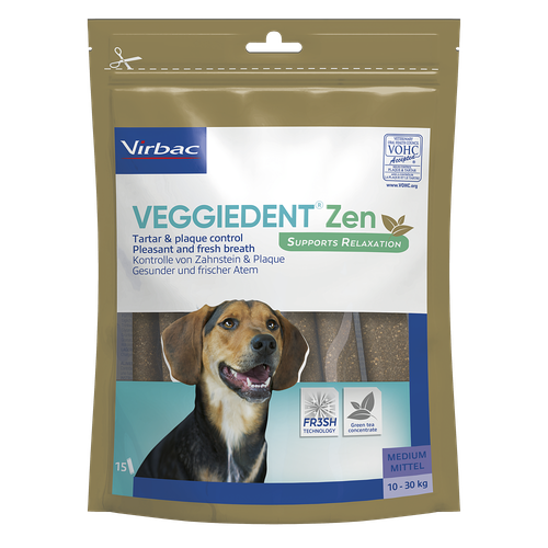 Veggiedent Zen chiens M (10-30 kg) 15 pièces - MyStetho Veterinary