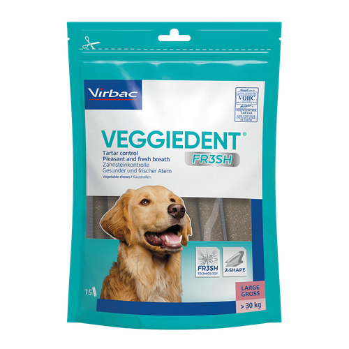 Veggiedent chiens L (> 30 kg) 15 pièces - MyStetho Veterinary