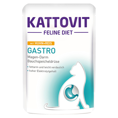 Kattovit Kattovit Gastro Poulet et riz , 85g - MyStetho Veterinary