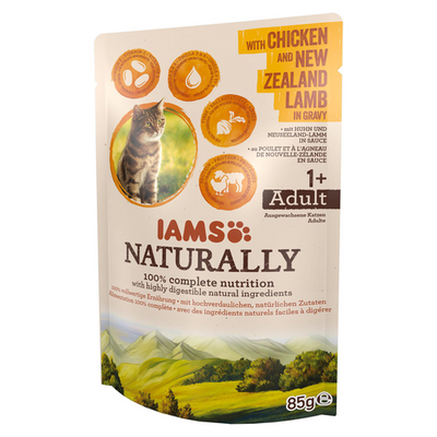 Iams ams Naturally Adult Chicken &amp; Lamb, 85g - MyStetho Veterinary