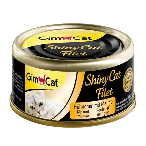 GimCat ShinyCat filet de poulet &amp; mangue - MyStetho Veterinary