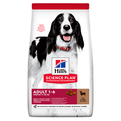 Hill's Science Plan Medium Adult Lamb and Rice 14 kg - MyStetho Veterinary