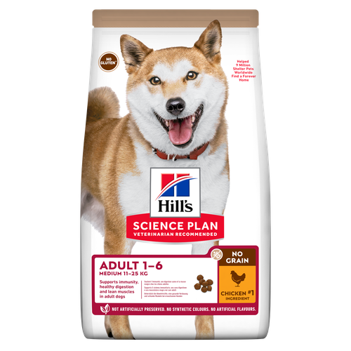 Hill's Science Plan No Grain Medium Adult Chicken 14 kg - MyStetho Veterinary