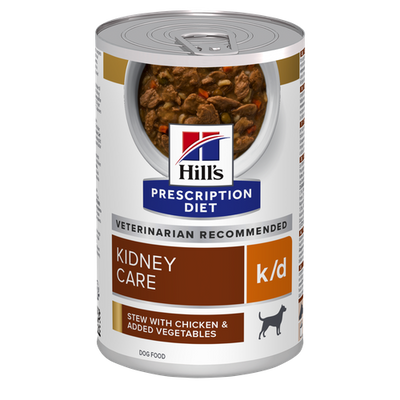 Hill's Prescription Diet k/d with Chicken and vegetables stew can 354 g - MyStetho Veterinary