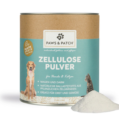 Paws&Patch Poudre de CELLULOSE pour chiens et chats 150g - MyStetho Veterinary