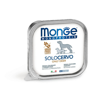 Monge Monoprotein GF Patè Deer 150g - MyStetho Veterinary