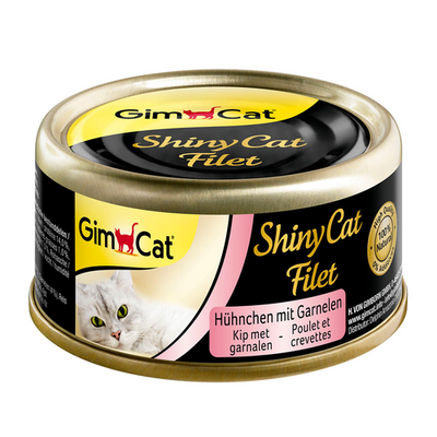 GimCat ShinyCat filet de poulet &amp; crevettes - MyStetho Veterinary